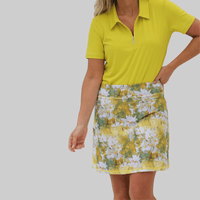A - Line Art Golf Skort - Daisies - Fairway Fittings