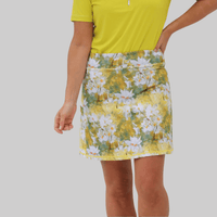A - Line Art Golf Skort - Daisies - Fairway Fittings