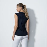 Anzio Dark Navy Sleeveless Polo Shirt - Fairway Fittings