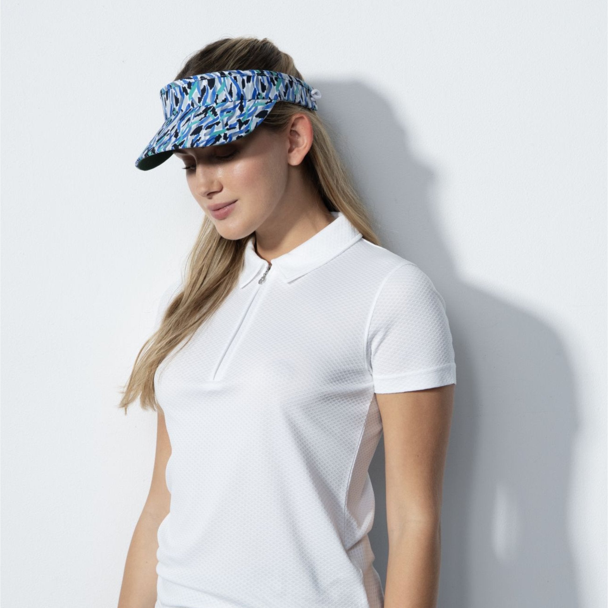 Novara Abstract Blue Print Visor - Fairway Fittings