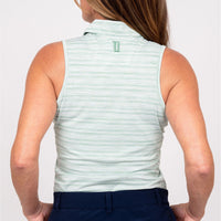 Sleeveless Shirt - Lined Up Green - Fairway Fittings