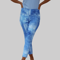 Women's Capri Leggings - Periwinkle - Fairway Fittings