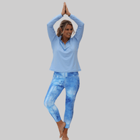 Women's Capri Leggings - Periwinkle - Fairway Fittings