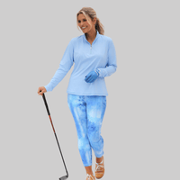 Women's Capri Leggings - Periwinkle - Fairway Fittings