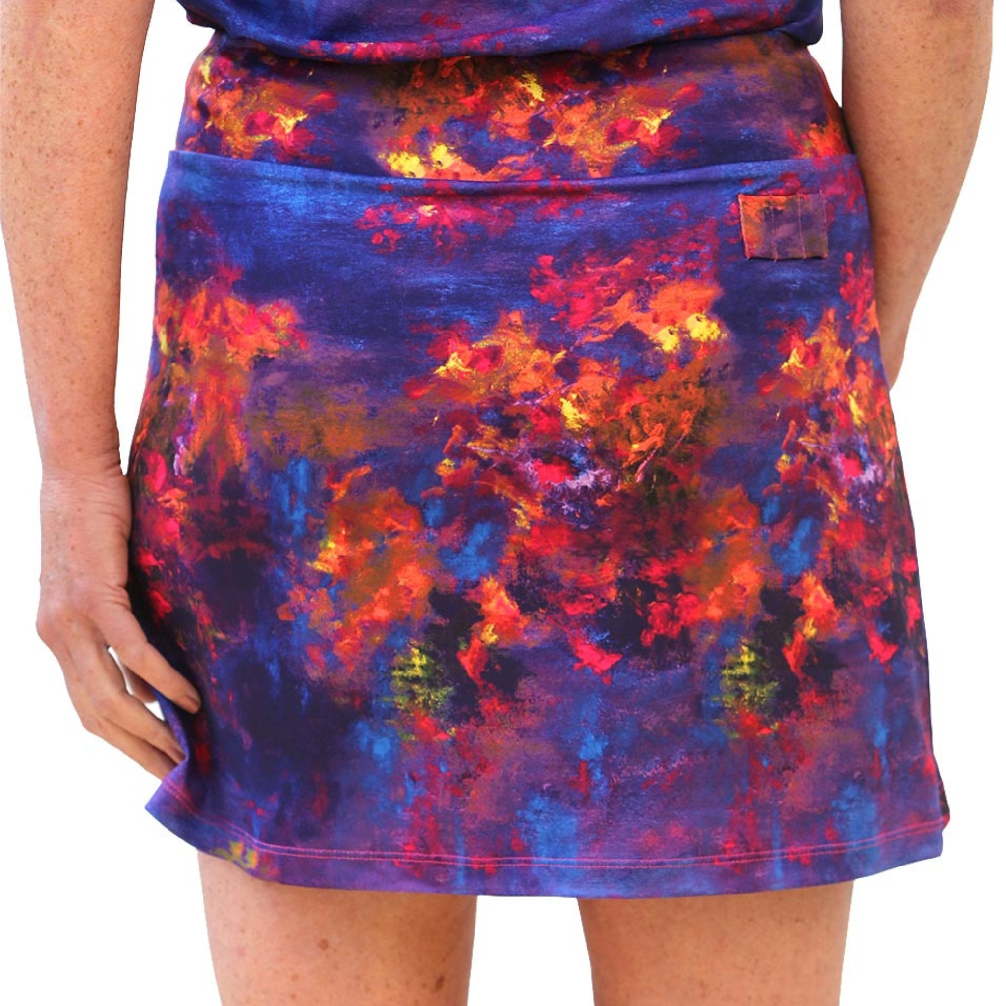 A-Line Art Golf Skort - Flamenco - Fairway Fittings