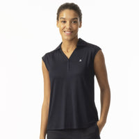 Anzio Navy Cap Sleeve Polo Shirt - Fairway Fittings