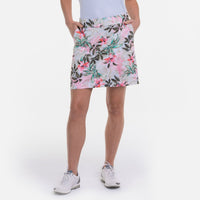 Botanical Tropical Print Skort 19" - Fairway Fittings