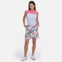 Botanical Tropical Print Skort 19" - Fairway Fittings