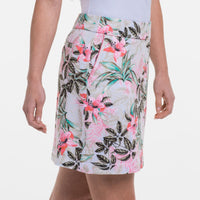 Botanical Tropical Print Skort 19" - Fairway Fittings