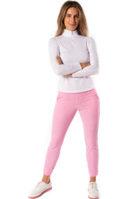 Bubble Gum Pink Pull-On Stretch Ankle Pant - Fairway Fittings