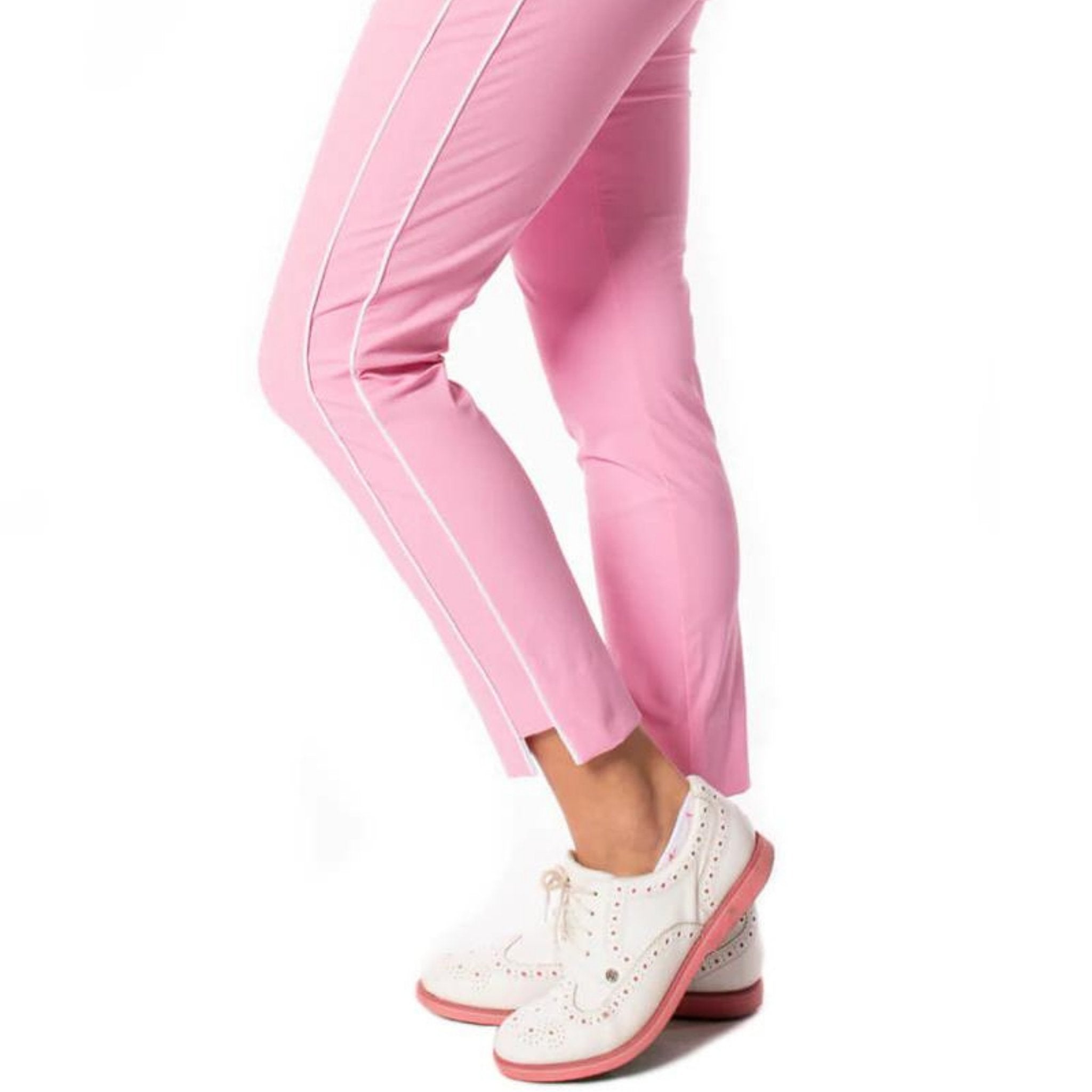 Bubble Gum Pink Pull-On Stretch Ankle Pant - Fairway Fittings