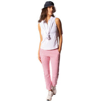 Checkered Stretch Ankle Pant - Hot Pink/White - Fairway Fittings