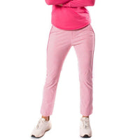 Checkered Stretch Ankle Pant - Hot Pink/White - Fairway Fittings