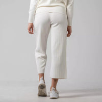 Dream Sweater Knit Pants - White Tan - Fairway Fittings