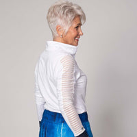 Heritage Sheer Sleeve Golf Shirt – White - Fairway Fittings