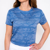Jordan's Collarless Short Sleeve - Blue - Fairway Fittings