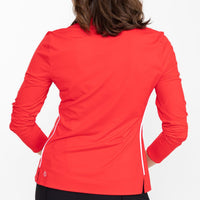 Keep it Covered Longsleeve Golf Top - Cherry Red - Fairway Fittings