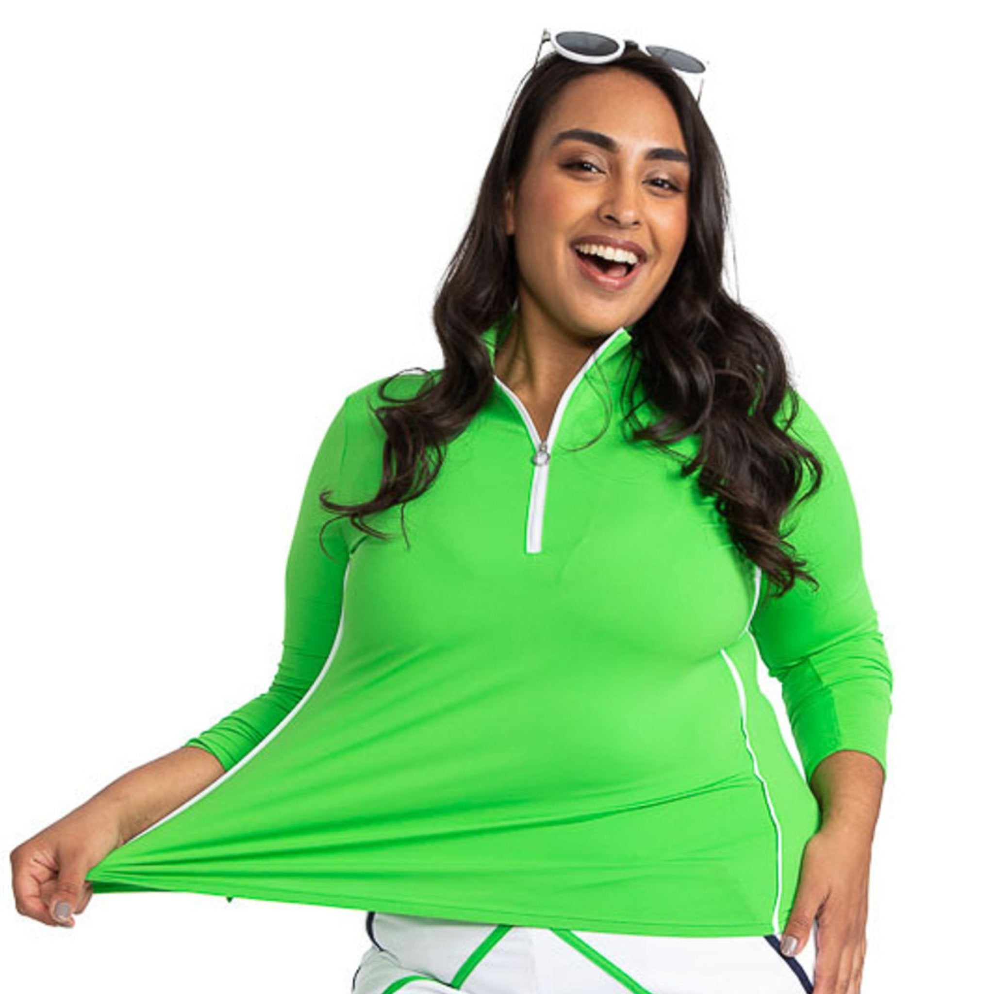 Keep it Covered Longsleeve Golf Top - Fairway Green - Fairway Fittings