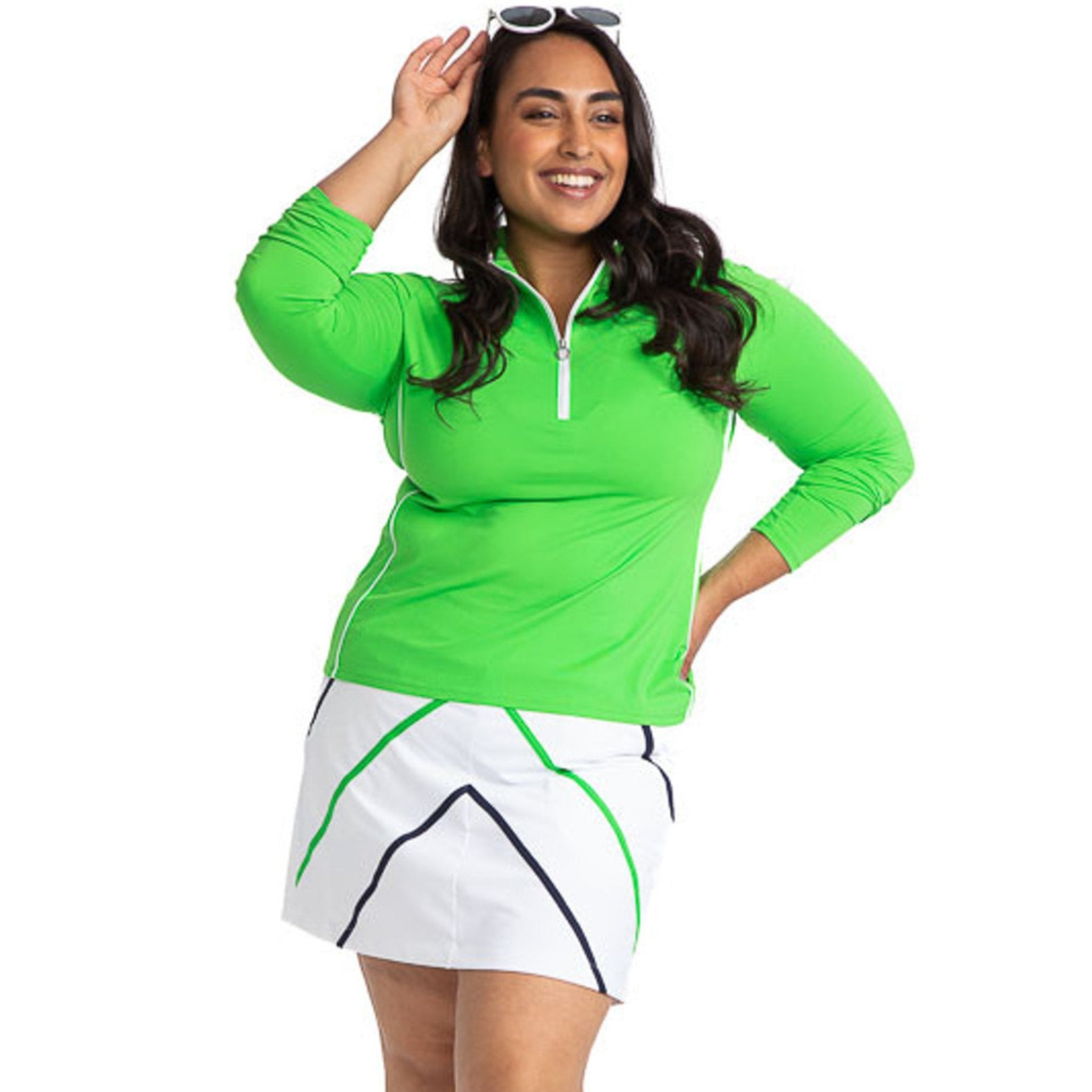 Keep it Covered Longsleeve Golf Top - Fairway Green - Fairway Fittings