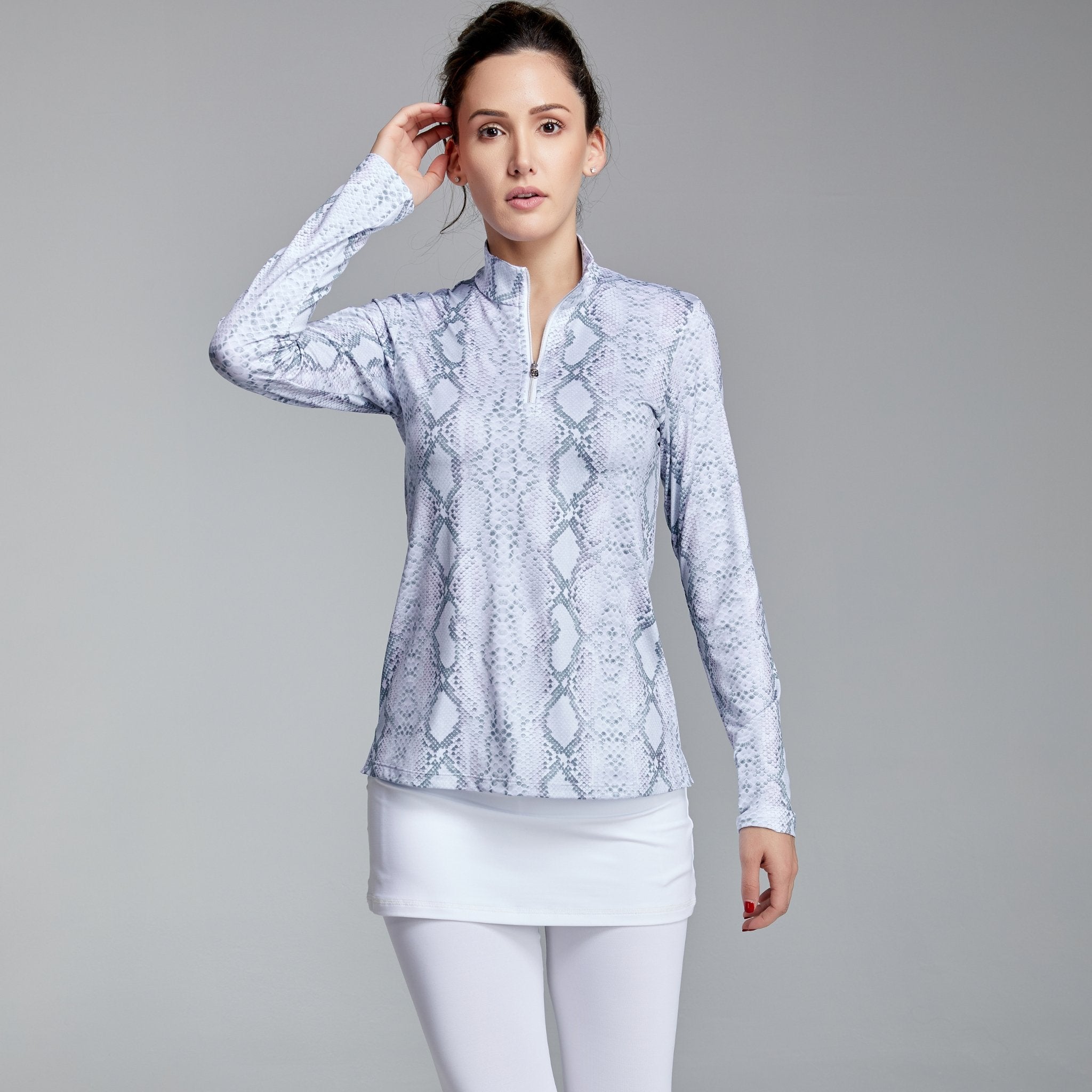 Long Sleeve ¼ Zip - UV Feather - Fairway Fittings