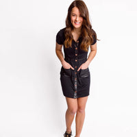 Lucky in "Leather" Dress - Fairway Fittings
