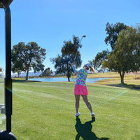 Neon Hibiscus Sun Shirt - Fairway Fittings