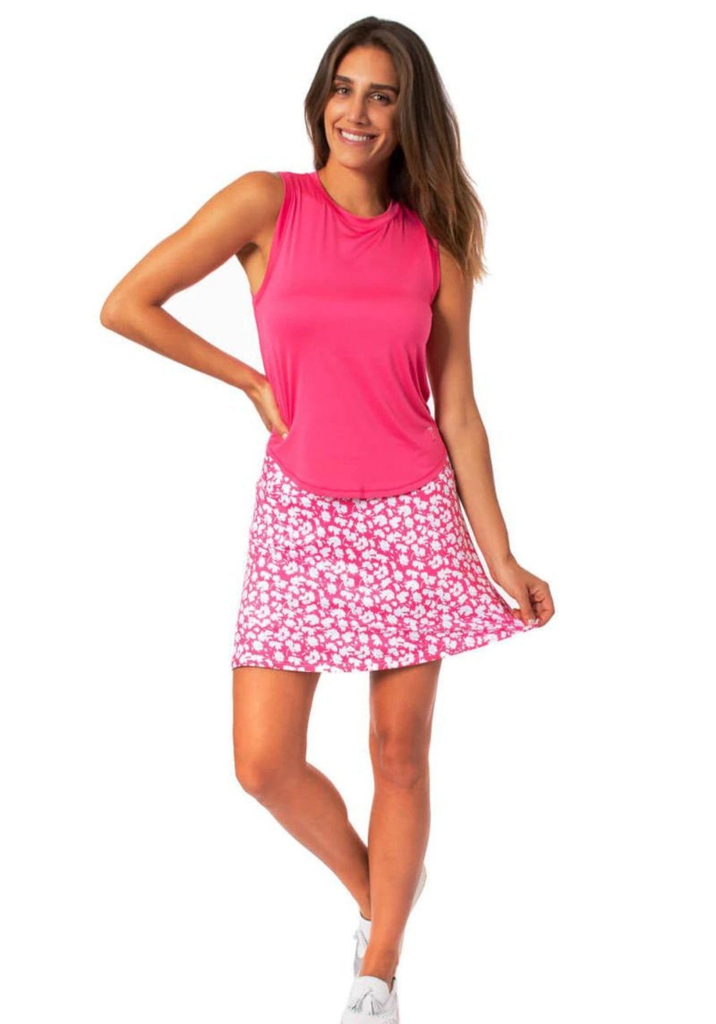 Pull-On Ruffle Stretch Skort 16.5" | Sprinkles - Golftini. Fairway Fittings - Women's Golf & Athleisure Wear Boutique.