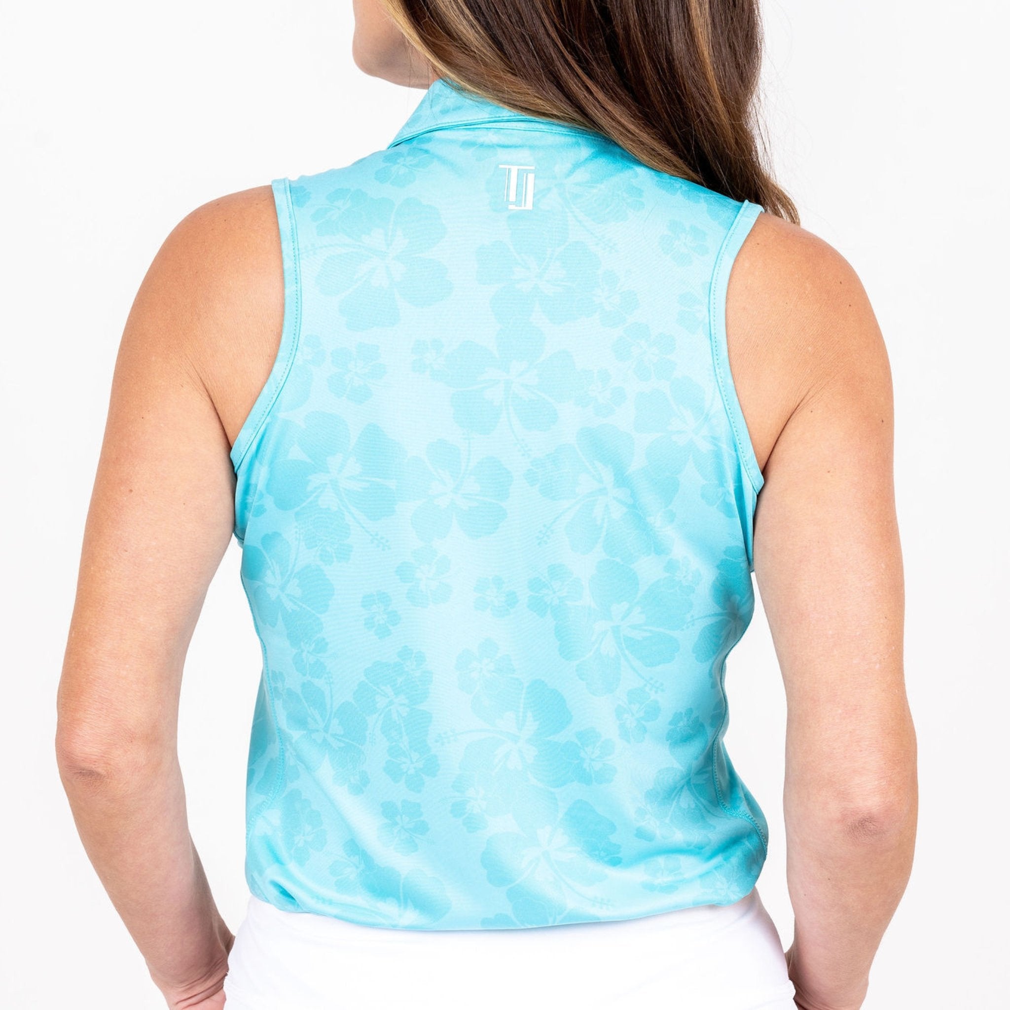 Sleeveless Ghost Hibiscus - Miami Blue - Fairway Fittings