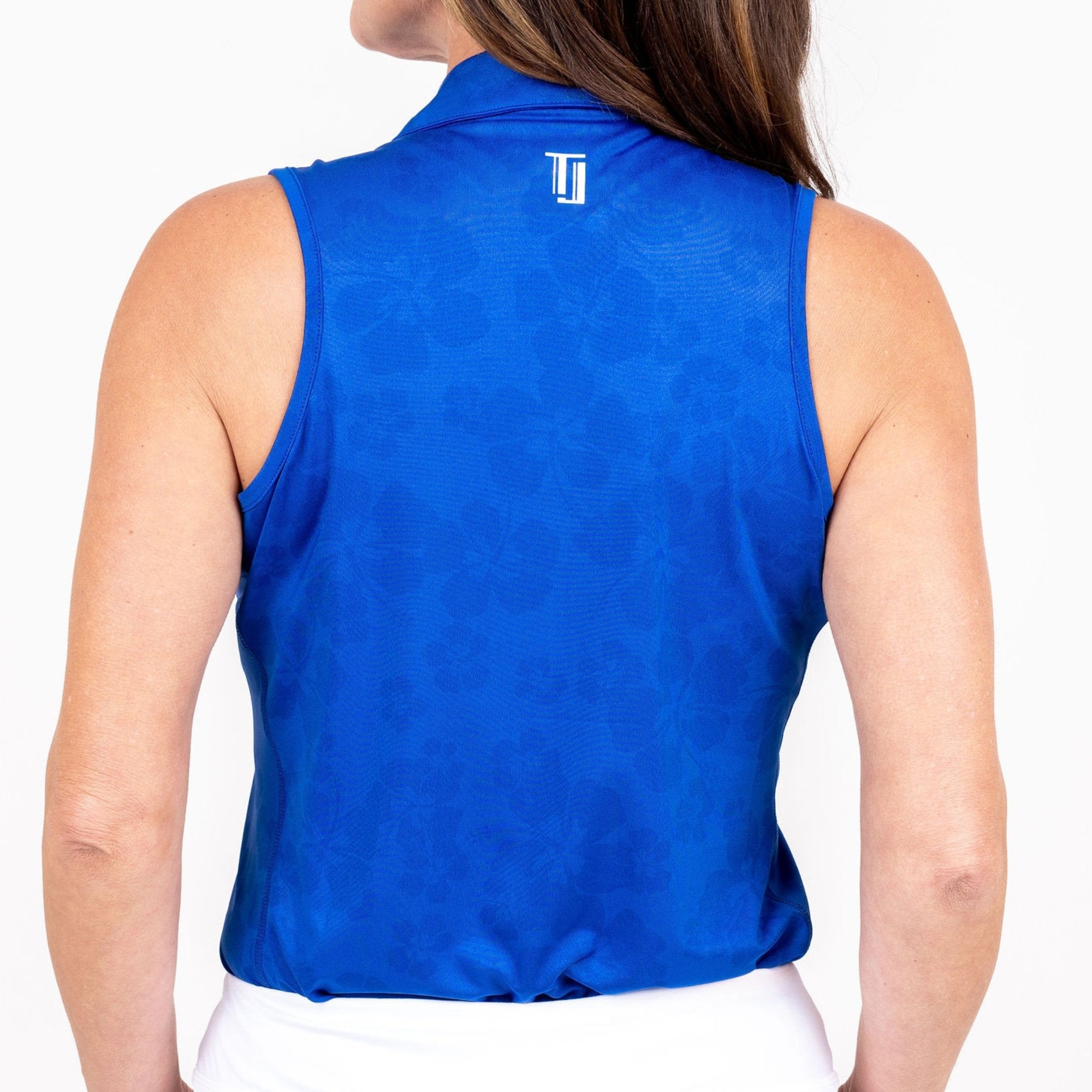Sleeveless Ghost Hibiscus - Royal Blue - Fairway Fittings
