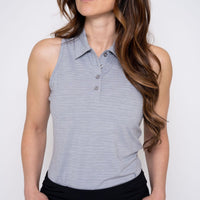 Sleeveless Golf Shirt - Grey - Fairway Fittings