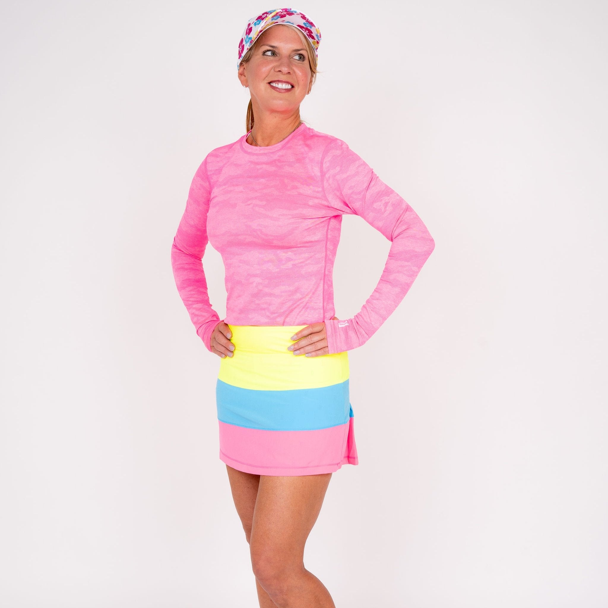 TJ Tour Neon Skirt - Tri Color - Fairway Fittings