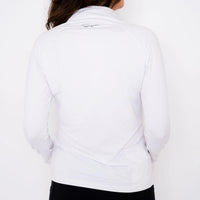 Tour Pullover - White/Black - Fairway Fittings