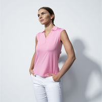 Anzio Pink Sky Sleeveless Polo Shirt - Fairway Fittings