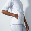 Caen White Lightly Padded Short Sleeve Jacket - Fairway Fittings