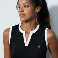 Massy Black Sleeveless Polo Shirt - Fairway Fittings