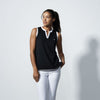 Massy Black Sleeveless Polo Shirt - Fairway Fittings