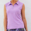 Sleeveless Golf Shirt – Lilac - Fairway Fittings