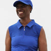 Sleeveless Sheer Golf Shirt – Cobalt - Fairway Fittings