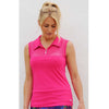 Sleeveless Sheer Golf Shirt – Magenta - Fairway Fittings