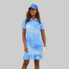 Women's Short Sleeve Frill Golf Dress – Periwinkle - Fairway Fittings