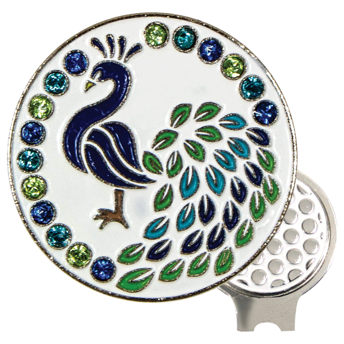 BLING HAT CLIP SET - PEACOCK - Fairway Fittings