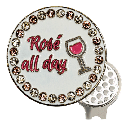 BLING HAT CLIP SET - ROSE ALL DAY - Fairway Fittings