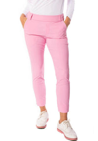 Bubble Gum Pink Pull-On Stretch Ankle Pant - Fairway Fittings