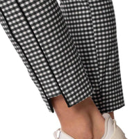 Checkered Stretch Ankle Pant - Black/White - Fairway Fittings