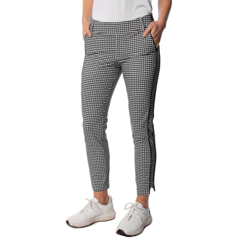 Checkered Stretch Ankle Pant - Black/White - Fairway Fittings