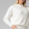 Dream Sweater Knit Hoody - White Tan - Fairway Fittings