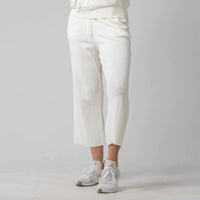 Dream Sweater Knit Pants - White Tan - Fairway Fittings