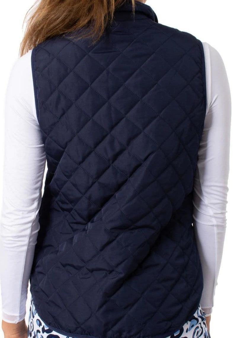 Navy & White Reversible Wind Vest - Fairway Fittings