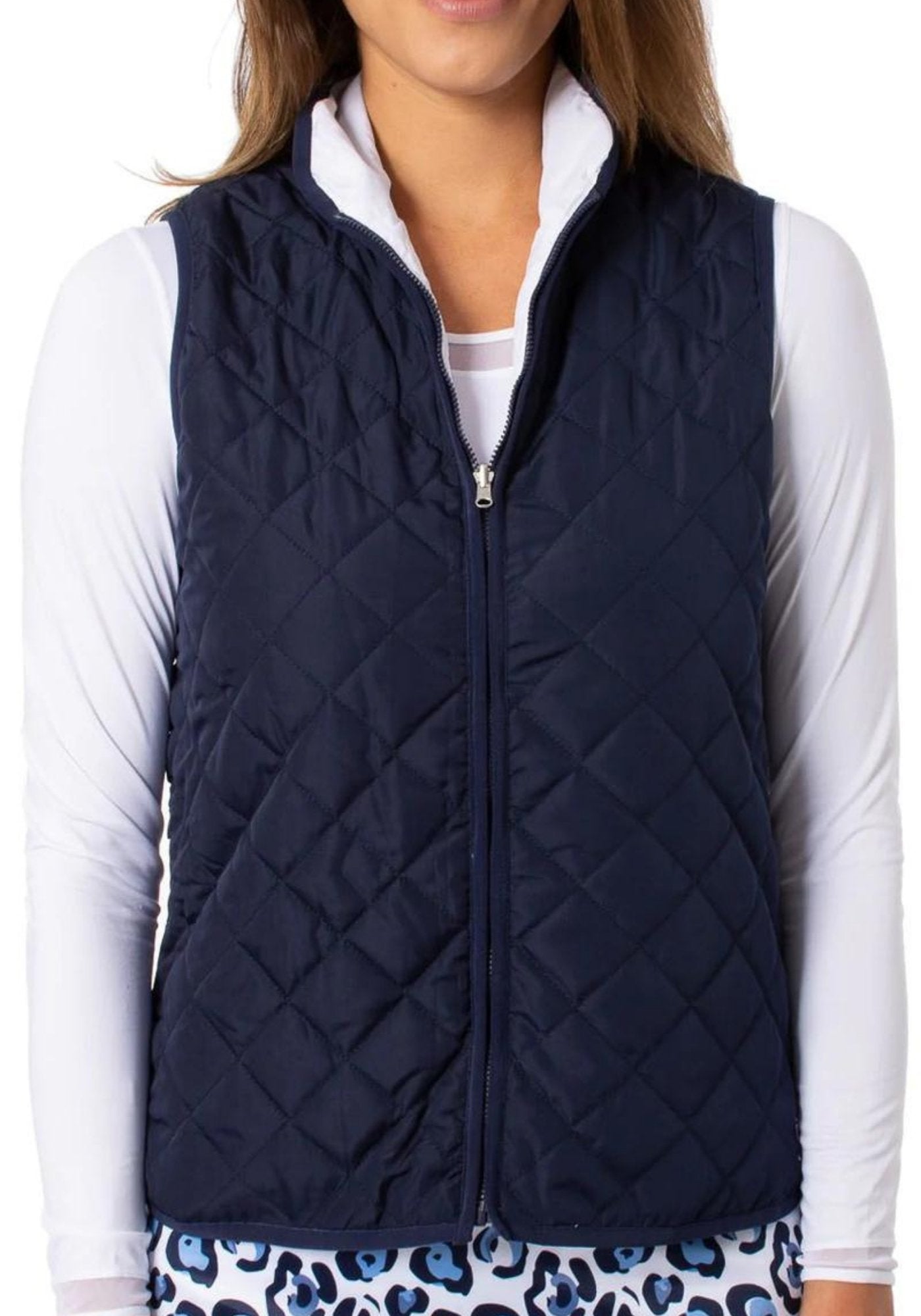 Navy & White Reversible Wind Vest - Golftini – Fairway Fittings Navy & White Reversible Wind Vest - Golftini – Fairway Fittings
