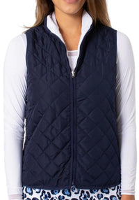 Navy & White Reversible Wind Vest - Fairway Fittings